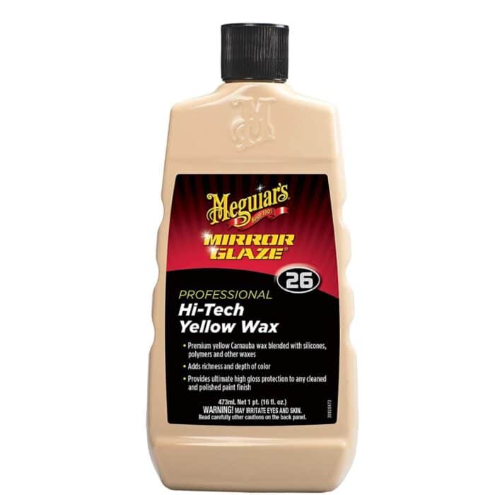 Meguiar's M26 Mirror Glaze Hi-Tech Yellow Wax, 16 oz.