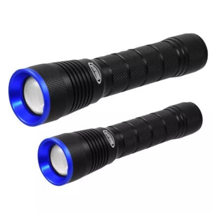 Police Security 700-Lumen and 1,600-Lumen Flashlights Combo, 2 pk