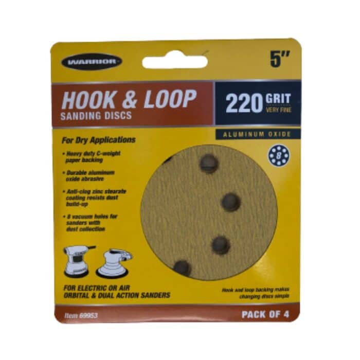 sanding disc hook & loop 5, 220 grit