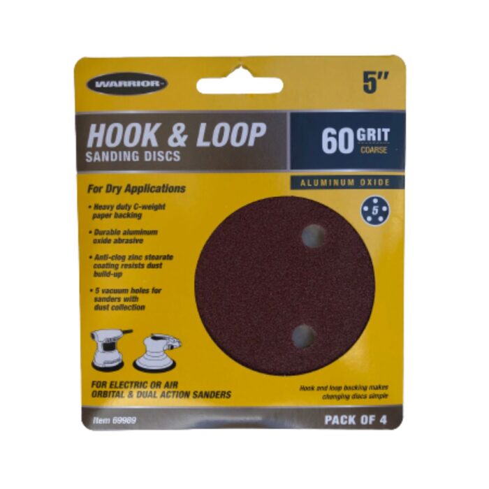 sanding disc hook & loop 5, 60 grit