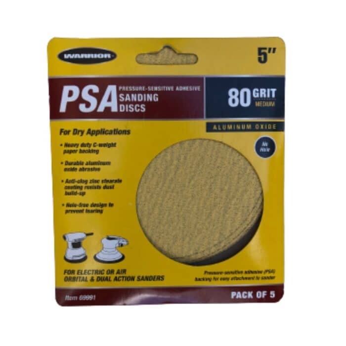 sanding disc psa 5, 80 grit